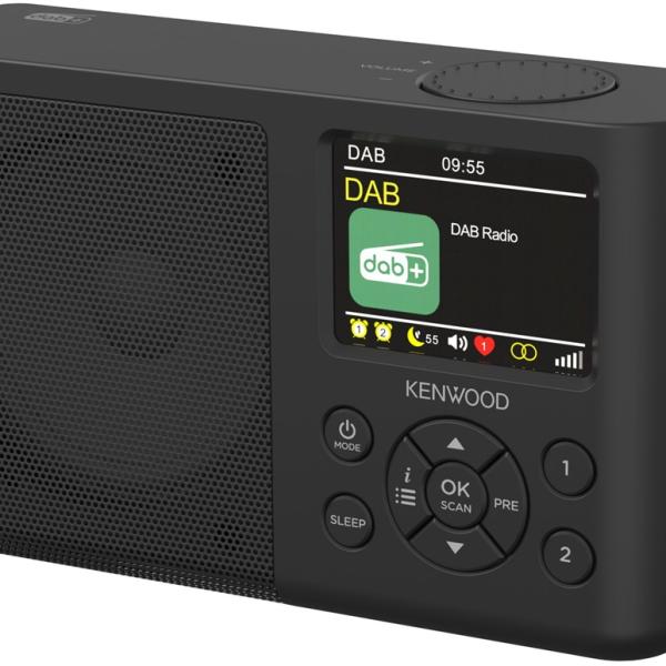 Rádio Portátil Digital CR - M33DAB (Preto) - KENWOOD