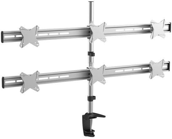 Suporte de Mesa p/ 6 Monitores 13~23 - CROMAD