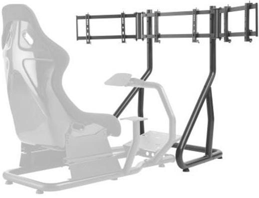 Suporte de 3x Monitores p/ Cockpit de Simulador de Corridas - CROMAD