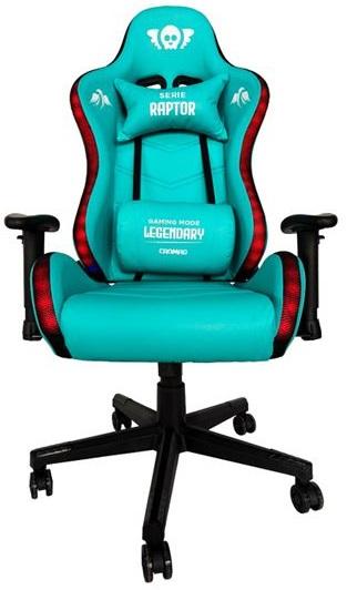 Cadeira Gaming Raptor Legendary Series LED´s RGB (Verde Água) - CROMAD