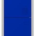 Cacifo Metálico 2 Portas c/ Fechadura (1800 x 300 x 500 mm) Azul - CROMAD