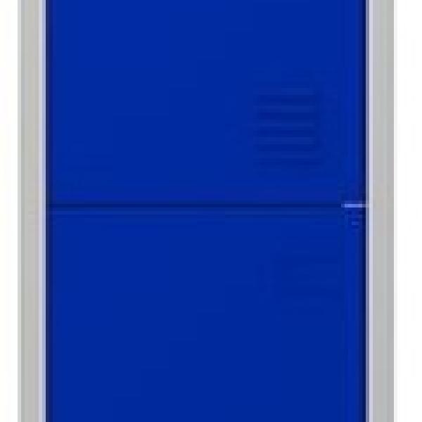 Cacifo Metálico 2 Portas c/ Fechadura (1800 x 300 x 500 mm) Azul - CROMAD