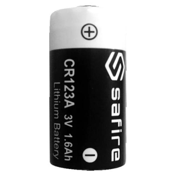 Pilha Lithium CR123A 3V 1600mAh - SAFIRE