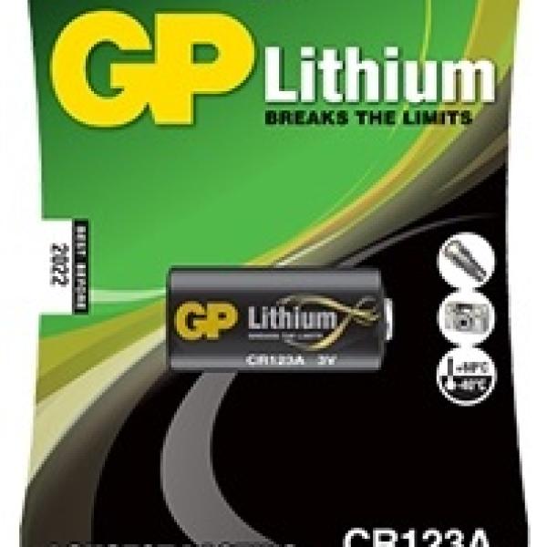 Pilha Lithium CR123A 3V - GP
