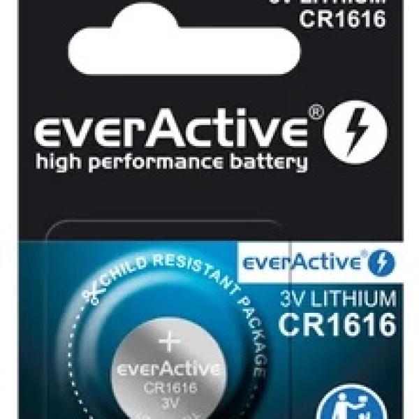 Pilha Lithium 3V CR1616 - everActive