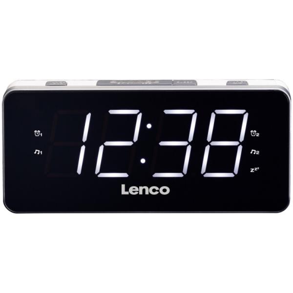 Rádio Relógio CR18 1,8 (Cinza) - LENCO