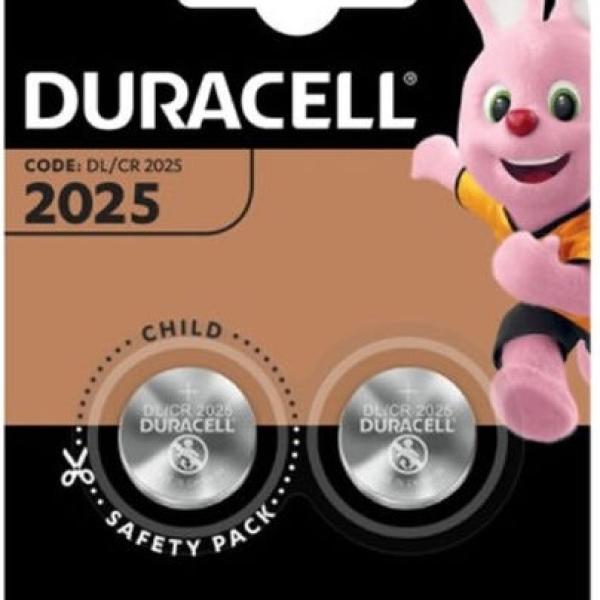 Blister 2x Pilha Lithium CR2025 3V - DURACELL