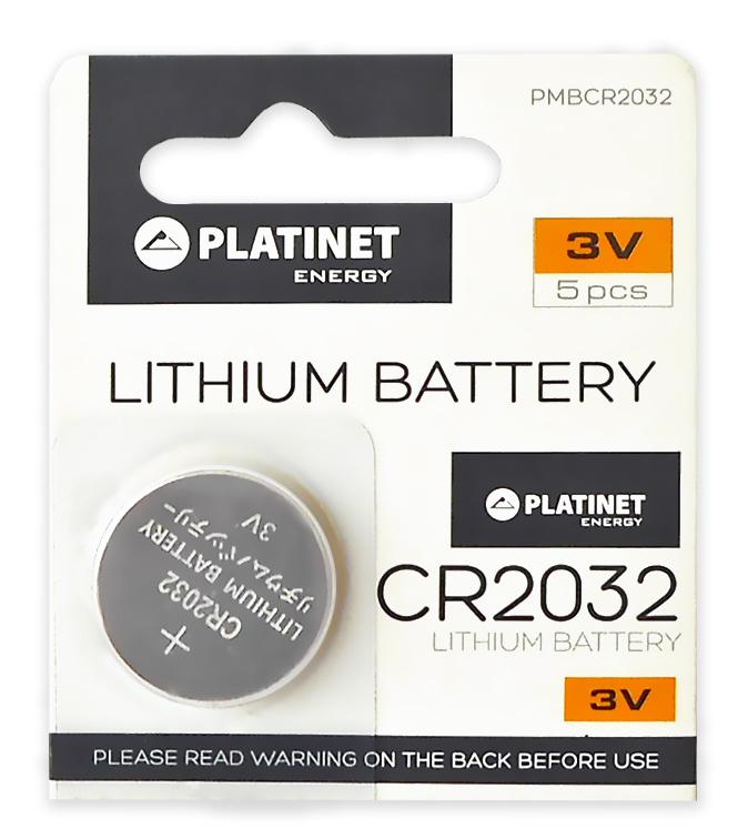 Pilha Lithium 3V 200mAh CR2032 - PLATINET