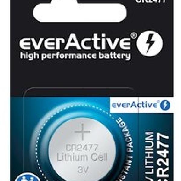 Pilha Lithium 3V CR2477 - everActive