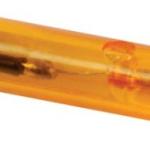 Avisador c/ Fios 12VDC (Ø7mm) Laranja