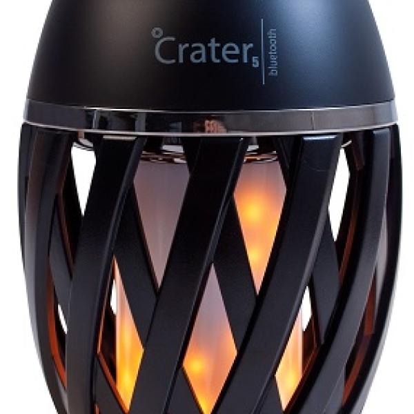 Coluna Portátil Bluetooth 5W RMS c/ LED (Imitação Chama/Vela) - ORAVA