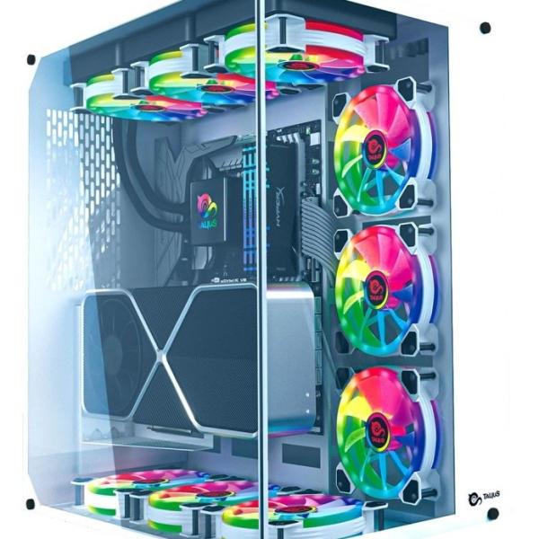 Caixa Gaming ATX Cronos RGB Vidro Temperado USB 3.0 (Frost) - TALIUS