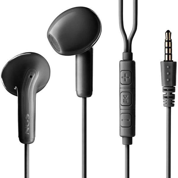 Auriculares Cross Flip c/ Fios 3.5mm (Preto) - NGS