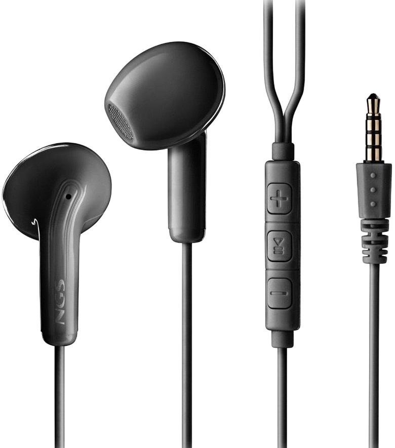 Auriculares Cross Flip c/ Fios 3.5mm (Preto) - NGS