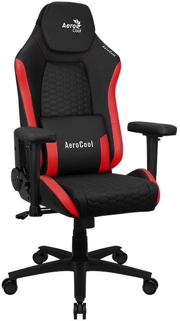 Cadeira Gaming Ergonómica CROWNBR (Preto/Vermelho) - AEROCOOL
