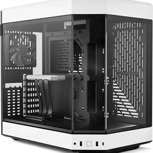 Caixa Extended - ATX Y60 Tempered Glass Preto/ (Branco) - HYTE