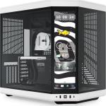 Caixa Extended - ATX Y70 Touch Infinite Tempered Glass Preto/ (Branco) - HYTE