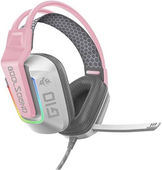 Auscultadores Headset Gaming G10 (Rosa) - COOLSOUND
