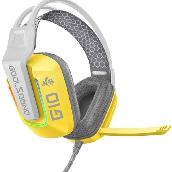 Auscultadores Headset Gaming G10 (Amarelo) - COOLSOUND