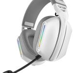 Auscultadores Headset Gaming Bluetooth RGB G11 (Branco) - COOLSOUND