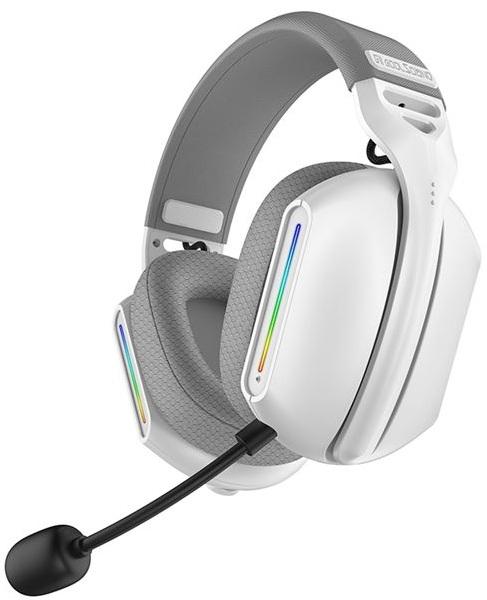 Auscultadores Headset Gaming Bluetooth RGB G11 (Branco) - COOLSOUND