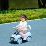 Carro Andador para Bebés de 18 - 36 Meses Carro Andador com Volante Buzina e Sistema Anti - Tombo 53x25x35 cm Azul Claro