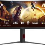 Monitor Curvo AOC Gaming 34" CU34G4Z Fast VA WQHD 240Hz 0.5ms