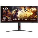 Monitor Curvo AOC Gaming 34" CU34G4Z Fast VA WQHD 240Hz 0.5ms