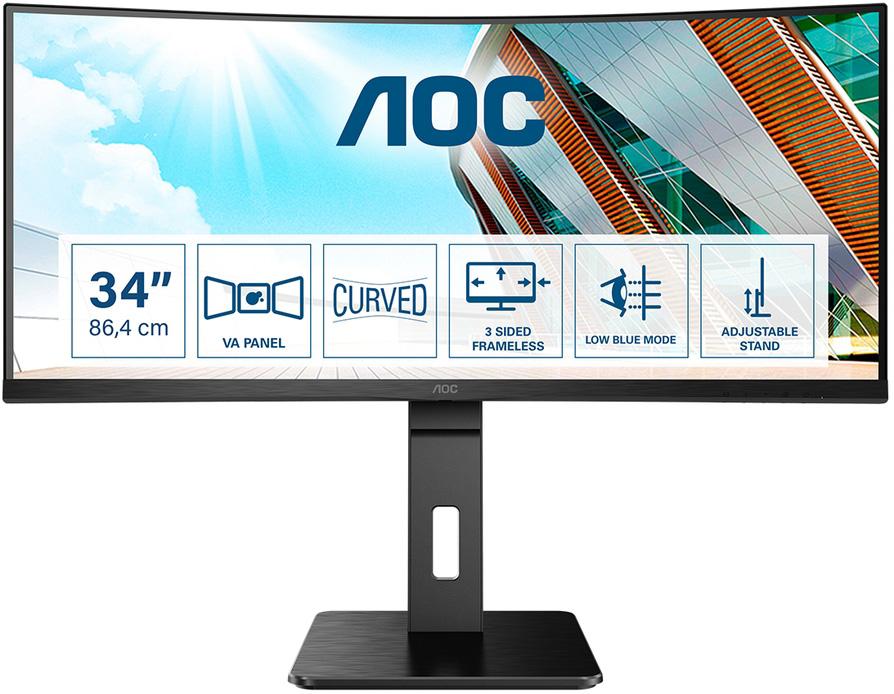 Monitor 32 CU34P2A LED Quad HD (Preto) - AOC