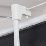 Tela de Projeção Dobrável 84 Polegadas Formato 4:3 com Altura Ajustável para Cinema em Casa Apresentações 180x203 cm Branco