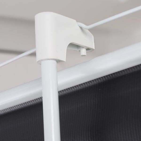 Tela de Projeção Dobrável 84 Polegadas Formato 4:3 com Altura Ajustável para Cinema em Casa Apresentações 180x203 cm Branco