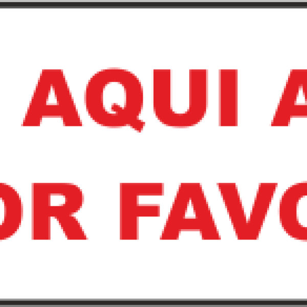 Sinal Delimitador de Espera (80 x 950 mm) - Autocolante Chão