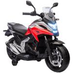 Moto Elétrica para Crianças de 3 - 6 Anos com Licença Honda com USB MP3 Luz LED e Velocidade 3 km/h Carga 30 kg Vermelho