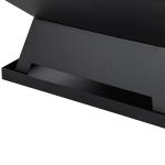 Braseiro Exterior de Aço Multifuncional com Tampa Protetora e Atiçador para Churrascos Fogueiras 45x45x34 cm Preto