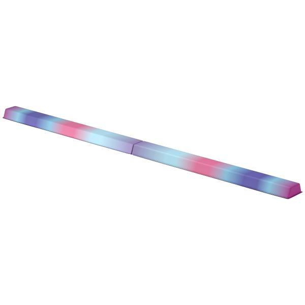 Barra de Equilíbrio de Ginástica Dobrável 236 cm com Base Antiderrapante Viga de Equilíbrio para Treino em Casa Multicor