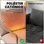 Conjunto de Jardim de 4 Peças com Sofá de 2 Lugares 2 Poltronas Mesa de Vidro Temperado e Almofadas Grossas para Terraço Rosa
