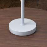 Candeeiro de Mesa com Luzes LED Candeeiro de Mesa Sem Fios Recarregável por USB - C 3 Cores Ø11,2x36,5 cm Branco