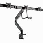 Suporte para 3 Monitores Gembird Ajustável, com Facilidade de Movimento, até 27" e 7 kg — Recondicionado
