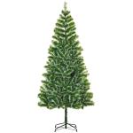 Árvore de Natal Artificial 210cm com 968 Ramos e Suporte de Metal Decoração Interior Sala de Estar Festas Ø100x210cm Verde