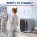 Máquina de Secar Roupa de Exaustão 4 kg 800 W com Ecrã Tátil, Controlo de Tempo e Temperatura, Função Anti - rugas, Prata