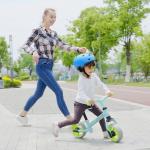 Bicicleta sem Pedais para Crianças de 18 - 48 Meses Bicicleta de Equilíbrio com Assento Ajustável em Altura 66,5x34x47 cm Verde