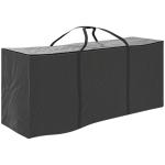 Bolsa de Armazenamento para Almofadas de Jardim Impermeável Bolsa de Arrumação para Árvore de Natal 175x55x75 cm Preto