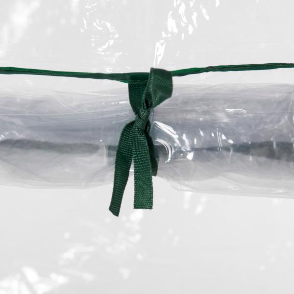 Estufa com Porta Enrolável e Estrutura de Aço Estufa de Jardim para Cultivo de Plantas 100x50x150 cm Transparente