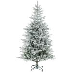 Árvore de Natal Artificial 180 cm Árvore de Natal Nevada com 1207 Ramos Base Dobrável e Fácil de Montar Verde