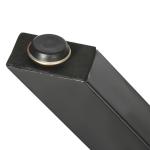 Conjunto de 2 Pés para Mesa Estilo Industrial 80x72cm em Forma de X Pés para Móveis de Aço com Protetores e Parafusos de Montagem Incluídos Preto
