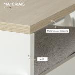Estante de Armazenamento Casa de Banho de 3 Níveis Estante Estreita com Alça Lateral Estante com Rodas 48x15x80cm Branco