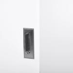 Armário de Escritório com 2 Portas Deslizantes e 3 Prateleiras 80x40x120 cm Branco