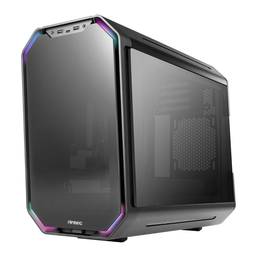Caixa Micro - ATX Antek Dark Cube Tempered Glass (Preta)