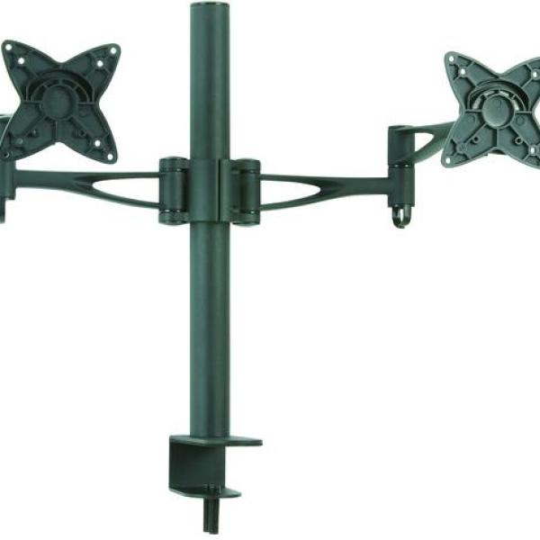 Suporte de Mesa p/ 2x Monitores/TV´s 13~23 (Preto) - TooQ