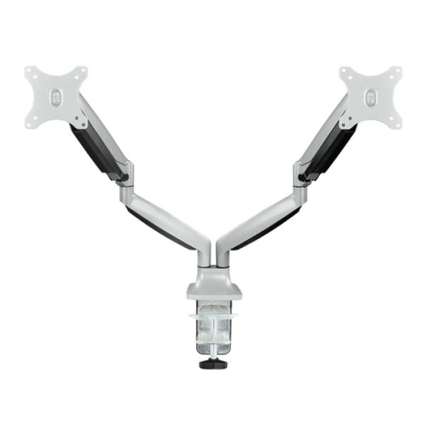 Suporte p/ Duplo Monitor 18Kg 13 a 32 (Prateado) - TOOQ